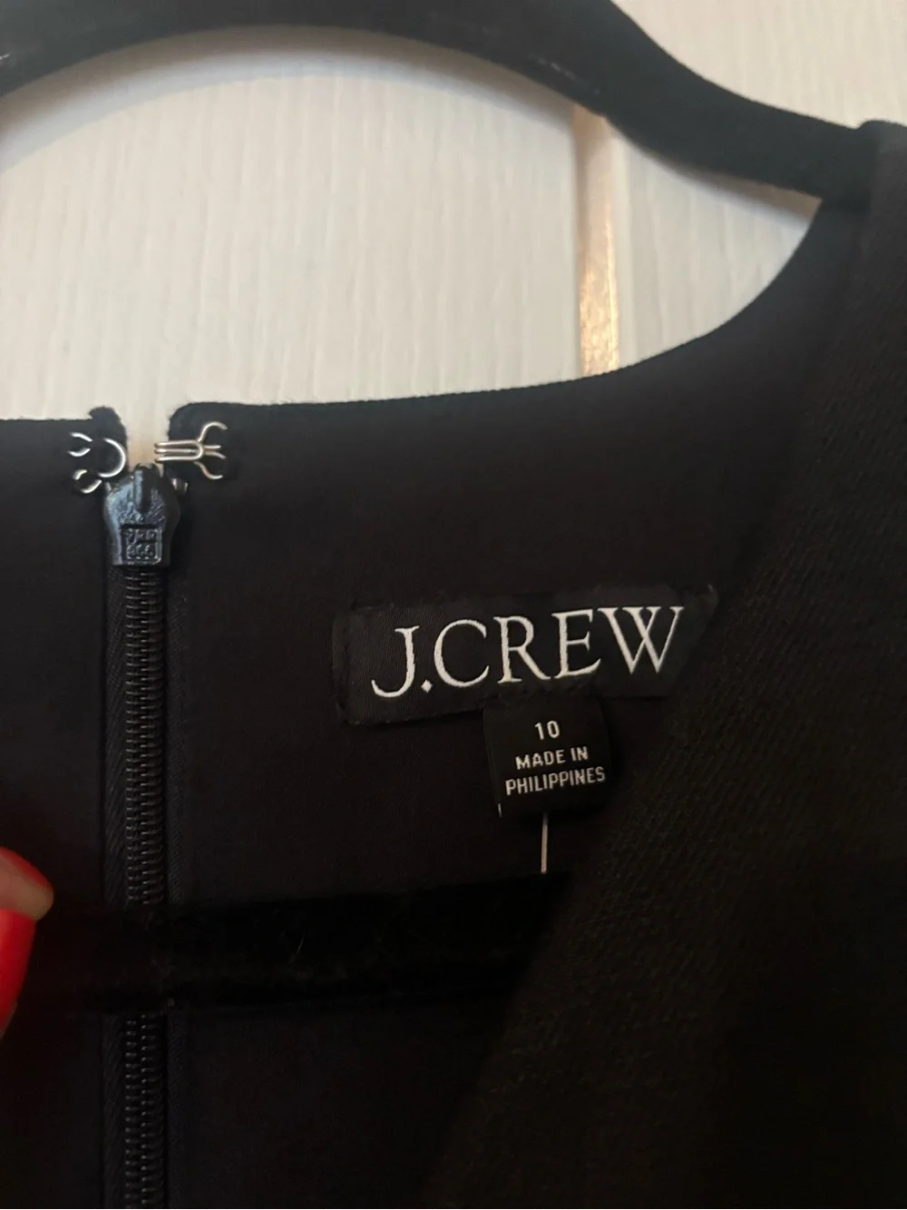 J. Crew Black Sleeveless V-Neck Sheath Dress
